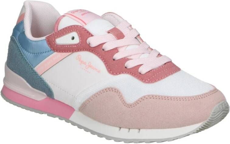 Pepe Jeans Modieuze Sportschoenen Pink Dames