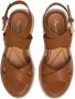 Pepe Jeans Natuur Plateau Sandalen Bruin Kruisband - Thumbnail 3