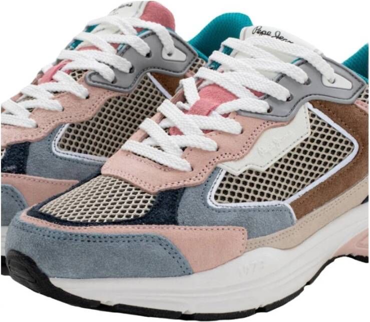 Pepe Jeans Urban Mesh Sneakers voor Moderne Vrouwen Multicolor Dames