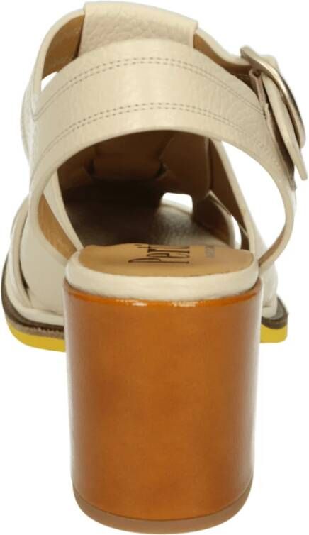 Pertini Beige Leren Sportieve Sandalen