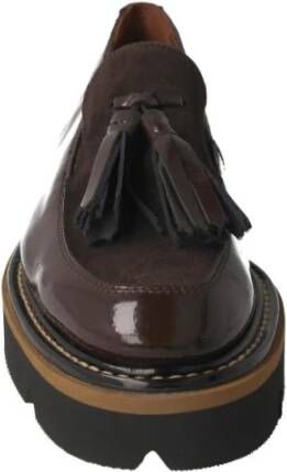 Pertini Bruine Loafer met Kwastjes