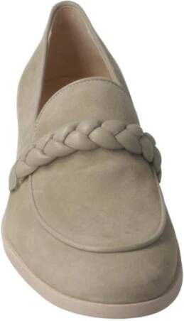 Pertini Kaki Leren Loafers