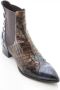 Pertini Leren Croco Enkellaars Multicolor Dames - Thumbnail 2