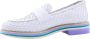 Pertini Klassieke Ouderkerk Loafers White Dames - Thumbnail 4