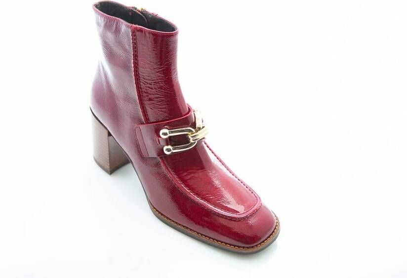 Pertini Rode lakleren Chelsea Boot Red Dames