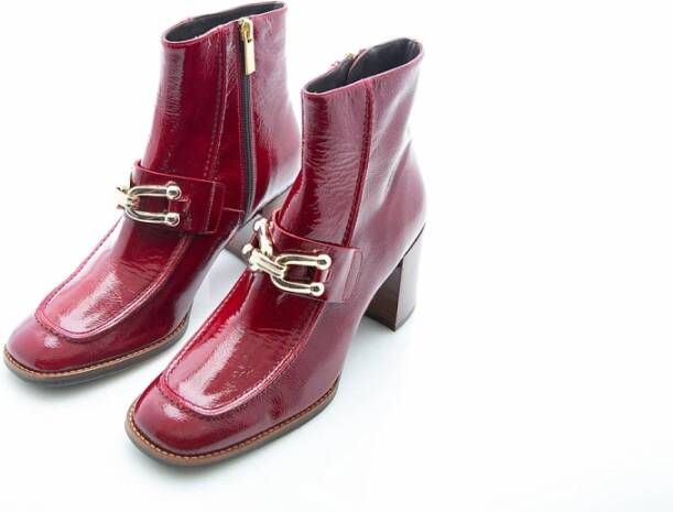 Pertini Rode lakleren Chelsea Boot Red Dames