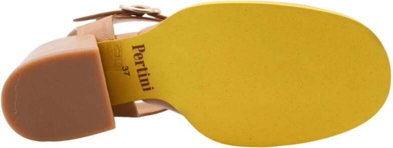 Pertini Hoge hak sandalen Schiedam Brown Dames