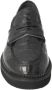 Pertini Zwarte leren loafers met antifaz detail Black Dames - Thumbnail 3