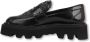 Pertini Zwarte Loafer met Grijze Details Black Dames - Thumbnail 2