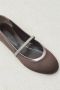 Peserico Platte satijnen ballerina's - Thumbnail 2