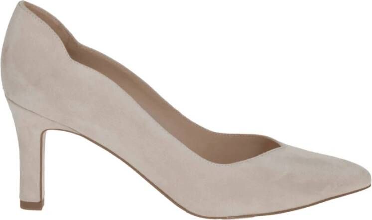 Peter Kaiser Elegante Zwarte Pumps Beige Dames