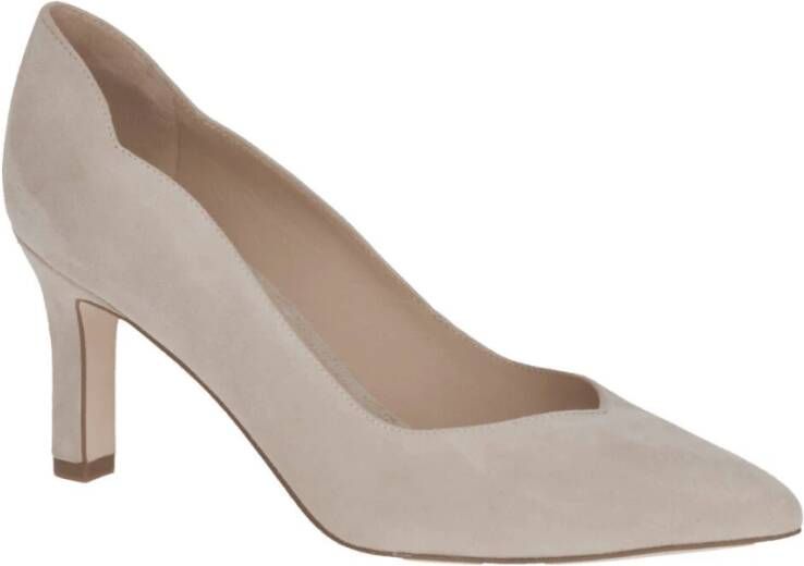 Peter Kaiser Elegante Zwarte Pumps Beige Dames