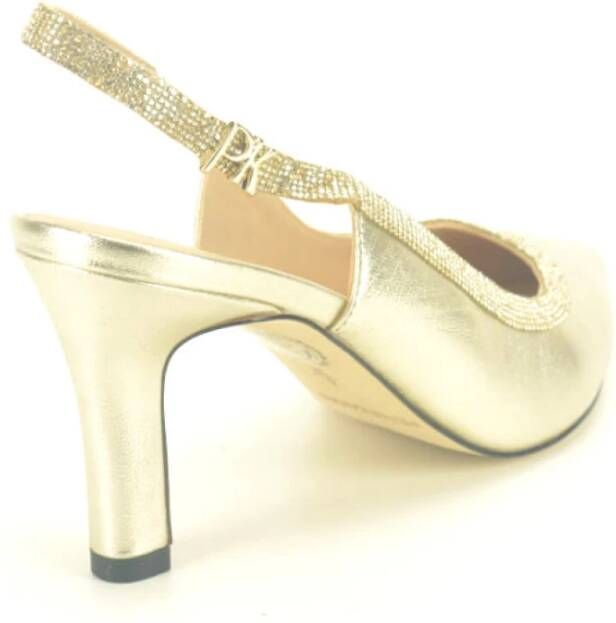 Peter Kaiser Gouden Strass Tip Schoen Accessoire Yellow Dames