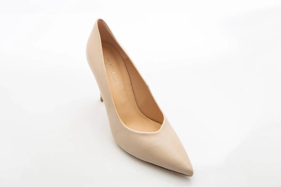 Peter Kaiser Nude Leren Pump Hakken Beige Dames