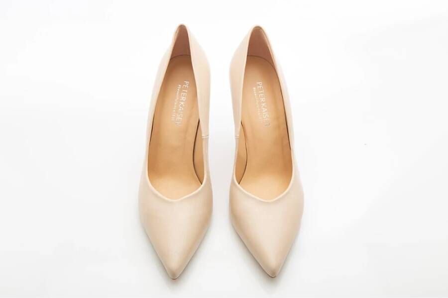 Peter Kaiser Nude Leren Pump Hakken Beige Dames