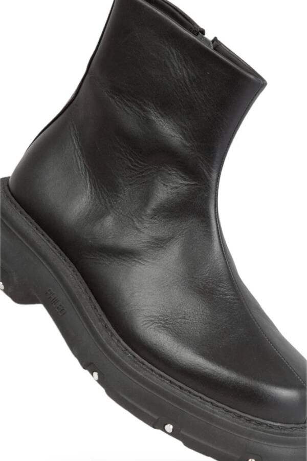 Phileo Zwarte Vegan Leren Trucker Boots Black Heren