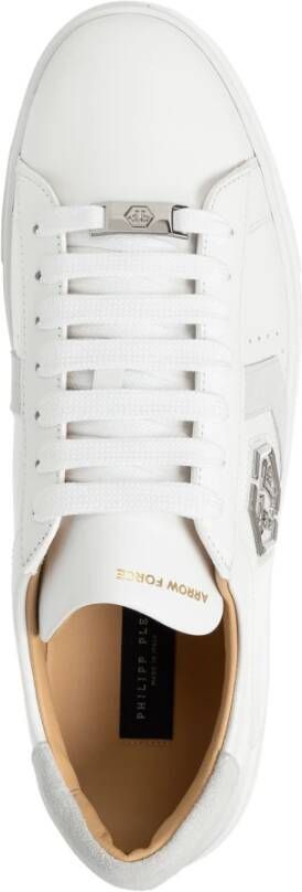 Philipp Plein Arrow Force Sneakers Plain Lace Closure White Heren