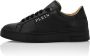 Philipp Plein Bicolor Low-Top Sneakers met Gommat Details Black Heren - Thumbnail 5