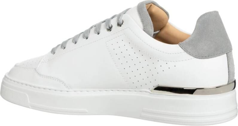 Philipp Plein Effen Low-top Sneakers White Heren