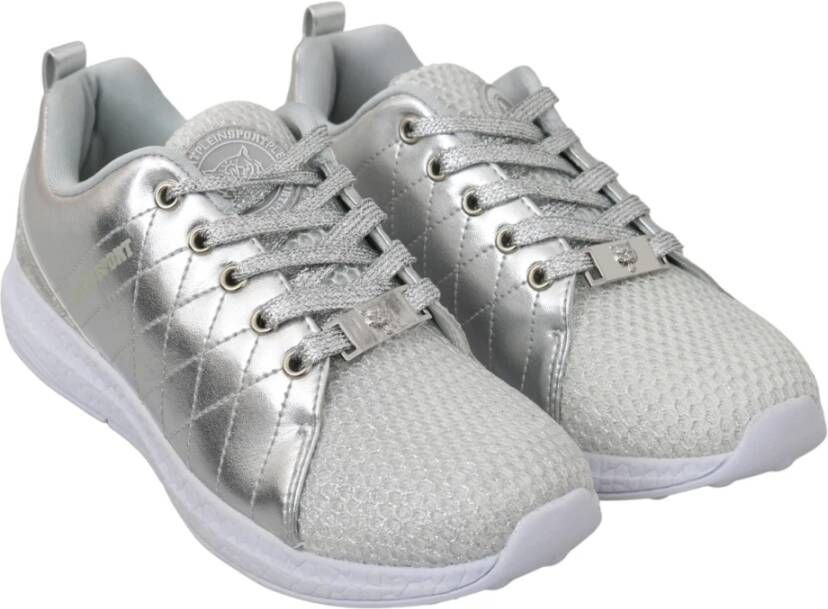 Philipp Plein Elegante zilveren sneakers voor trendsetters Gray Heren