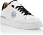 Philipp Plein Geperforeerde leren sneakers met contrast hiel White Heren - Thumbnail 12