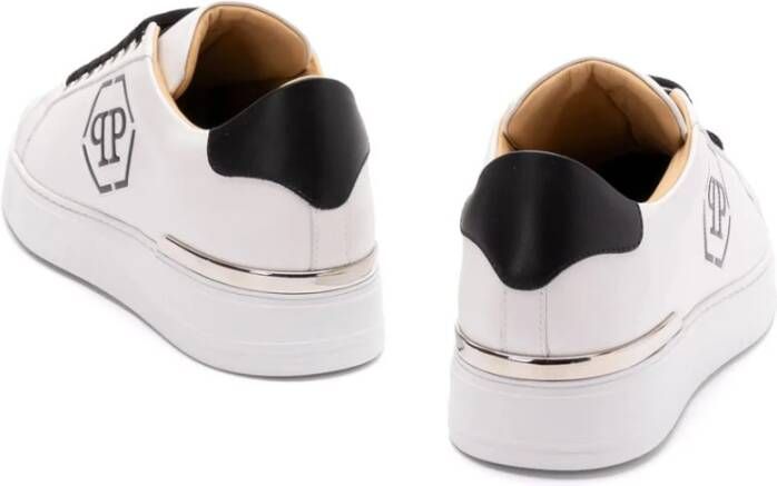 Philipp Plein Leren Sneakers met Contrasterend Logo
