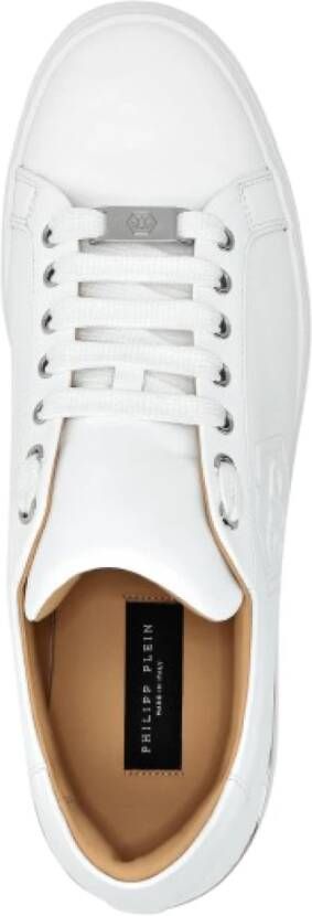 Philipp Plein Leren Lo-Top Sneaker Hexagon