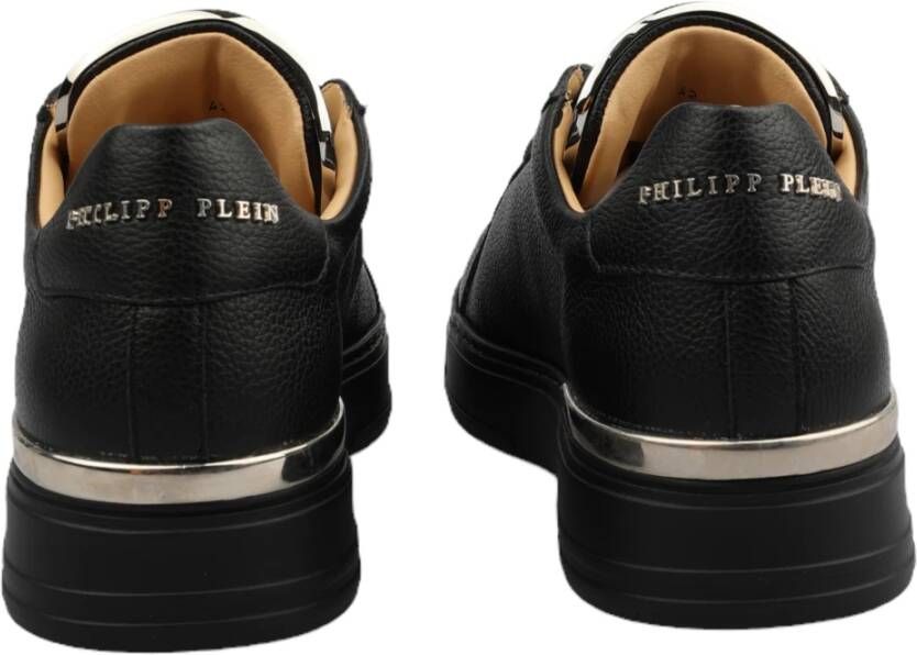 Philipp Plein Leren Sneakers Faas Msc3211 Ple010N Zwart Heren
