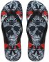 Philipp Plein Comfortabele Synthetische Rubberen Flip Flops Black - Thumbnail 2