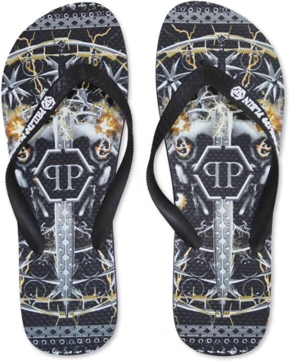 Philipp Plein Sandals Brd_90199 Zwart Heren