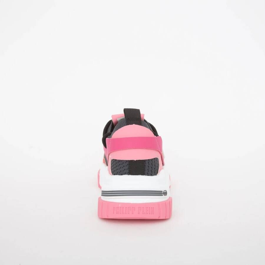 Philipp Plein Stijlvolle Damessneakers Duurzame Materialenmix Roze Dames