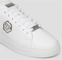 Philipp Plein Witte Leren Veterschoenen White Heren - Thumbnail 10