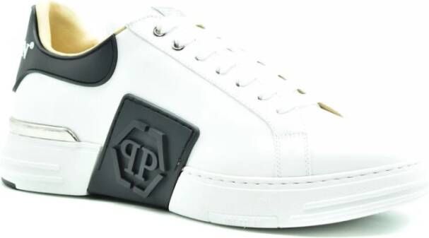 Philipp Plein Moderne Statement Sneakers Wit Heren