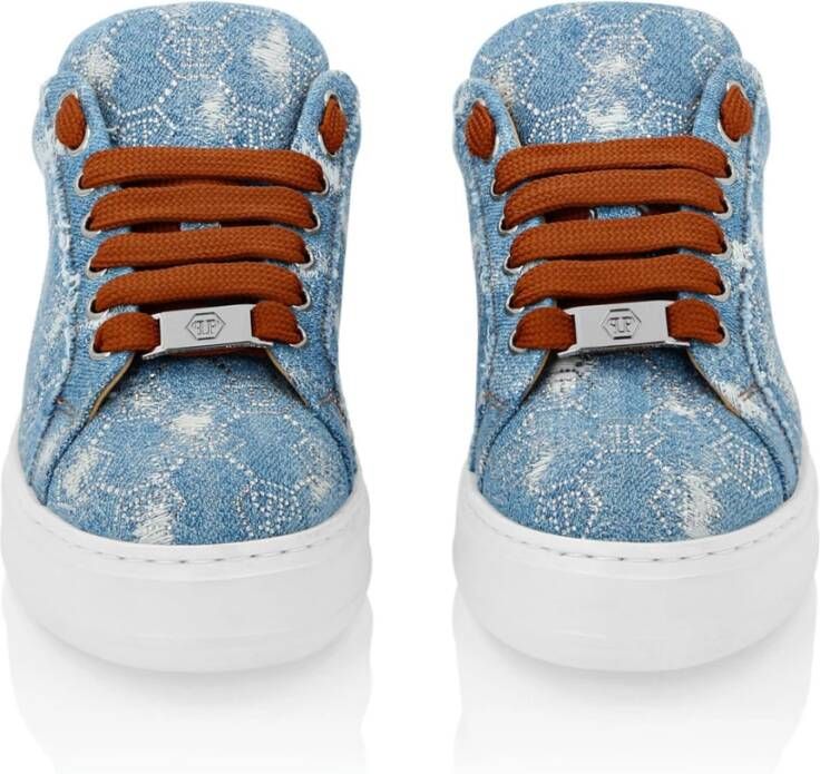 Philipp Plein Stijlvolle Sneakers voor Mannen Blue Dames