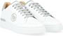 Philipp Plein Witte Geperforeerde Leren Lo-Top Sneaker met Grijze Details White Heren - Thumbnail 2