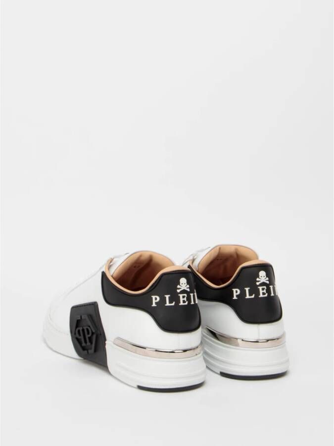 Philipp Plein Witte Hexagon Low-Top Sneakers Wit Heren