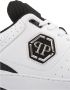 Philipp Plein Witte leren sneakers met hexagon patch - Thumbnail 2