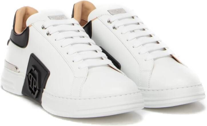 Philipp Plein Witte platte schoenen White Heren