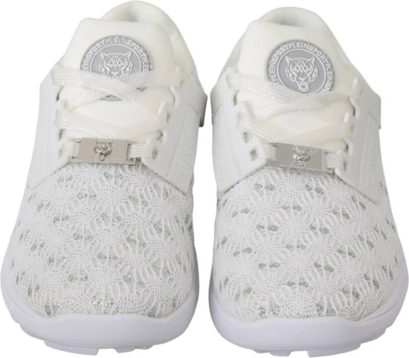 Philipp Plein Witte Polyester Casual Sneakers Wit Dames