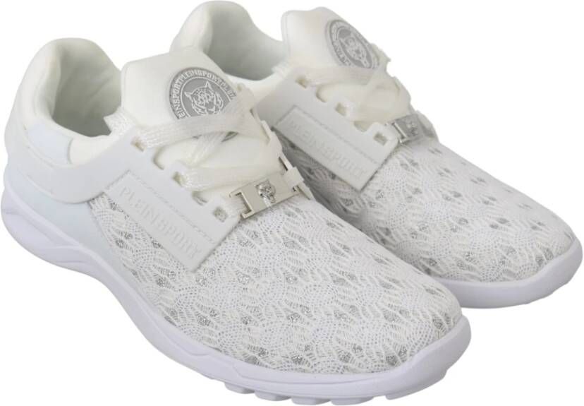 Philipp Plein Witte Polyester Casual Sneakers Wit Dames