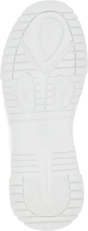 Philipp Plein Witte Sneakers met Hexagon Logo