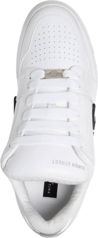 Philipp Plein Zeshoekige Super Street sneakers Wit Heren