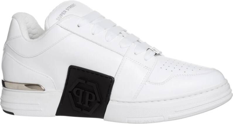 Philipp Plein Zeshoekige Super Street sneakers Wit Heren