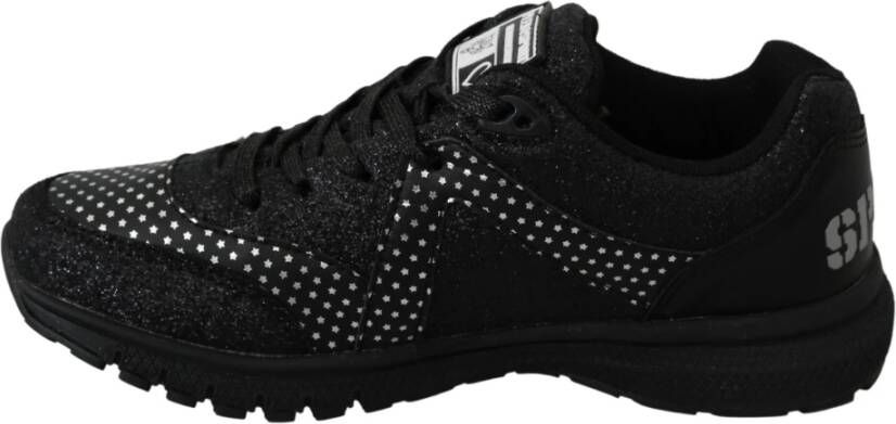 Philipp Plein Zwarte Leren Jasmines Sneakers Zwart Heren