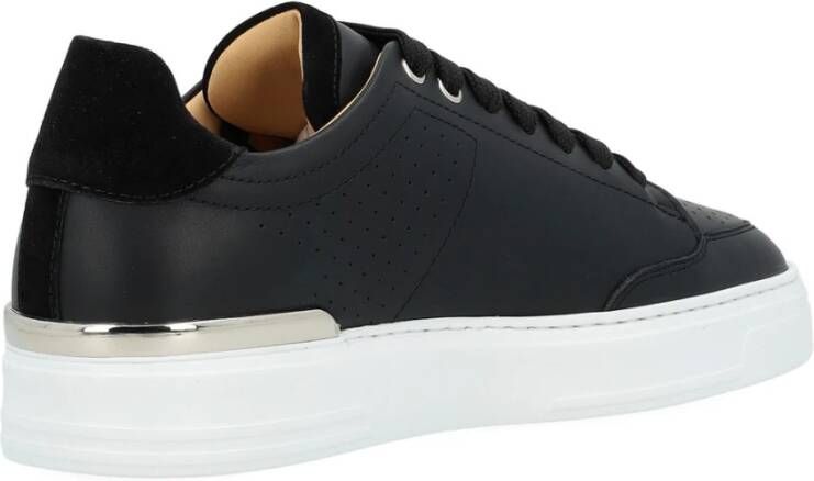 Philipp Plein Zwarte leren Lo-Top sneaker Black Heren