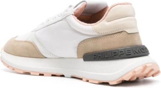 Philippe Model Antibes Low Sneakers Wit Roze Multicolor Dames