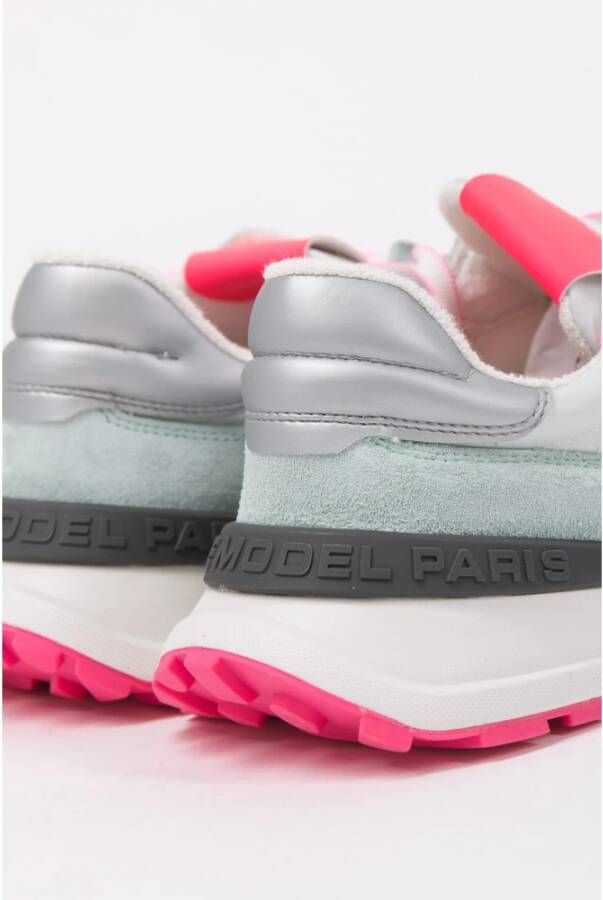 Philippe Model Lage Fuchsia Sneaker Multicolor Heren
