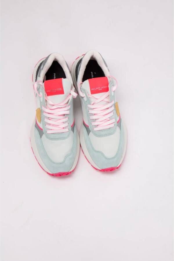 Philippe Model Lage Fuchsia Sneaker Multicolor Heren