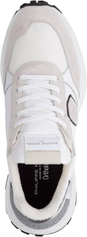 Philippe Model Multikleur Vetersluiting Sneakers Wit Heren