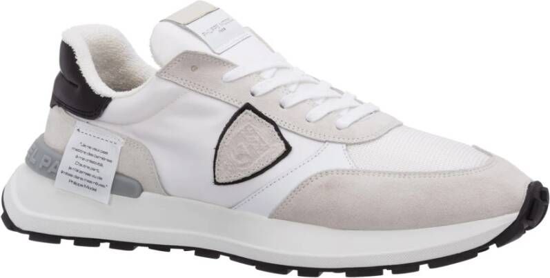 Philippe Model Multikleur Vetersluiting Sneakers Wit Heren